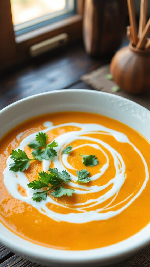 creamy thai pumpkin soup