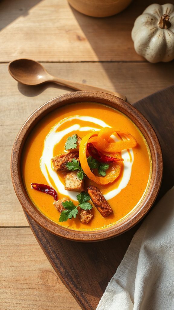 creamy thai pumpkin soup