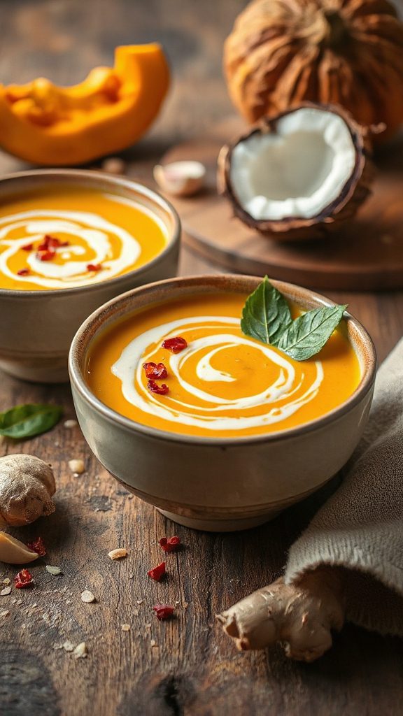 creamy thai pumpkin soup
