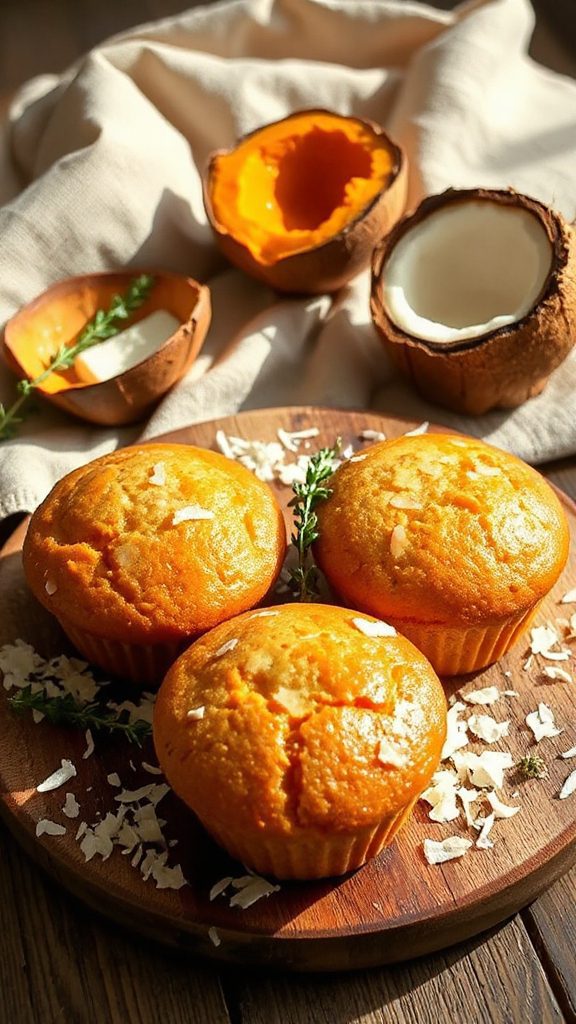 creamy vegan pumpkin muffins
