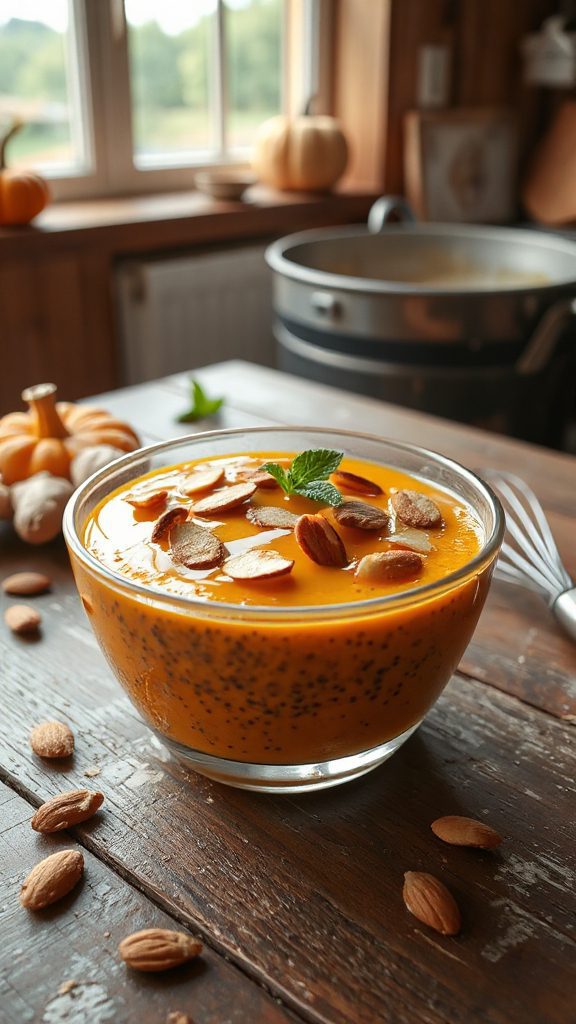 creamy vegan pumpkin pudding