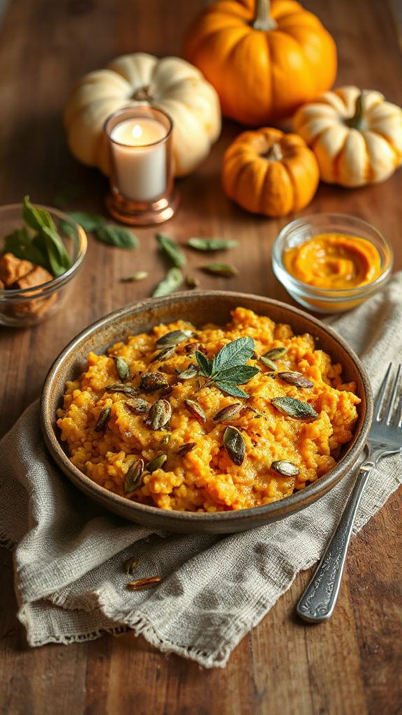 creamy vegan pumpkin risotto