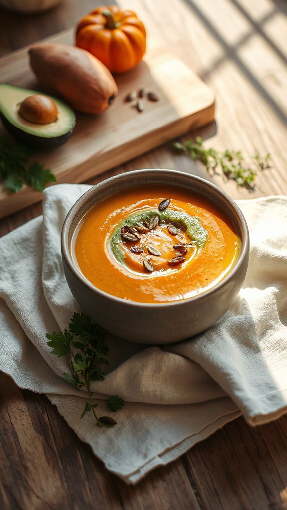creamy vegan pumpkin soup