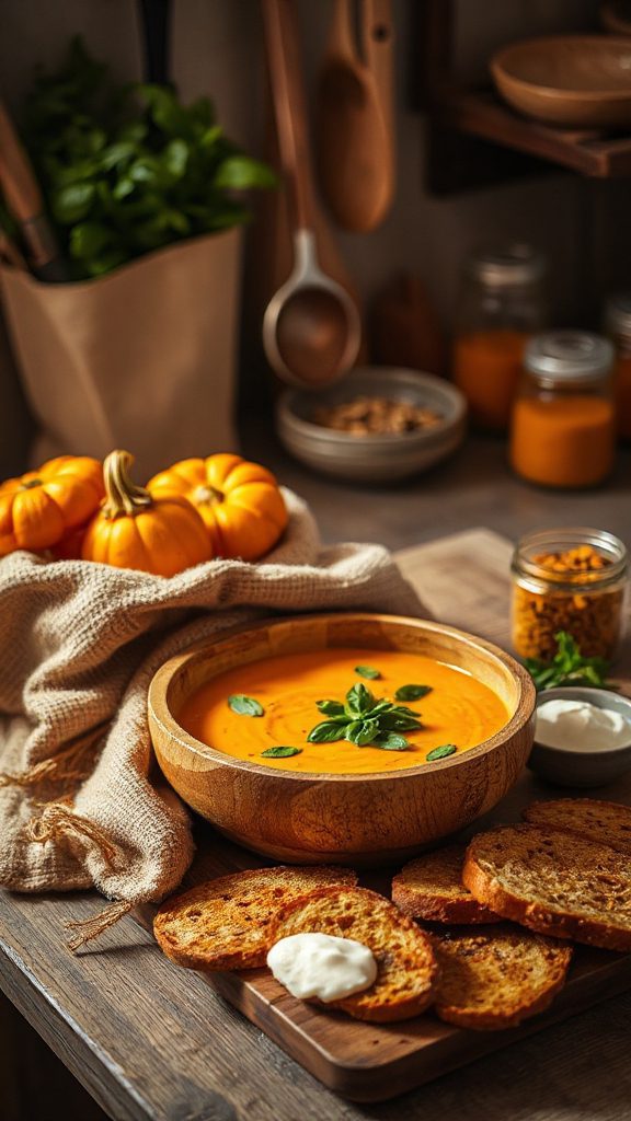 creamy vegan pumpkin soup