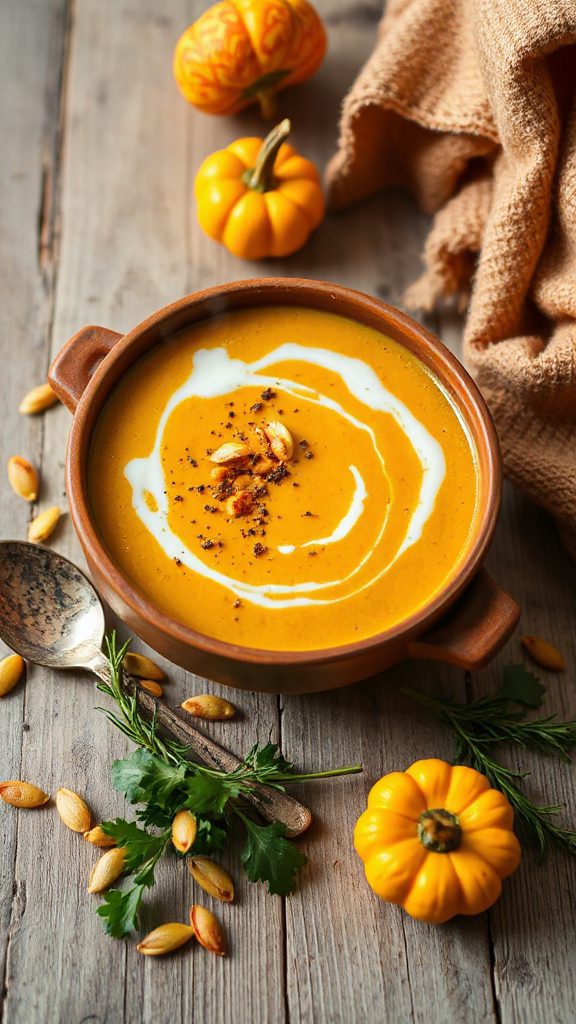 creamy vegan pumpkin soup