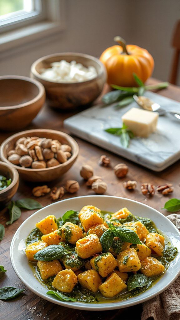 creamy walnut basil sauce