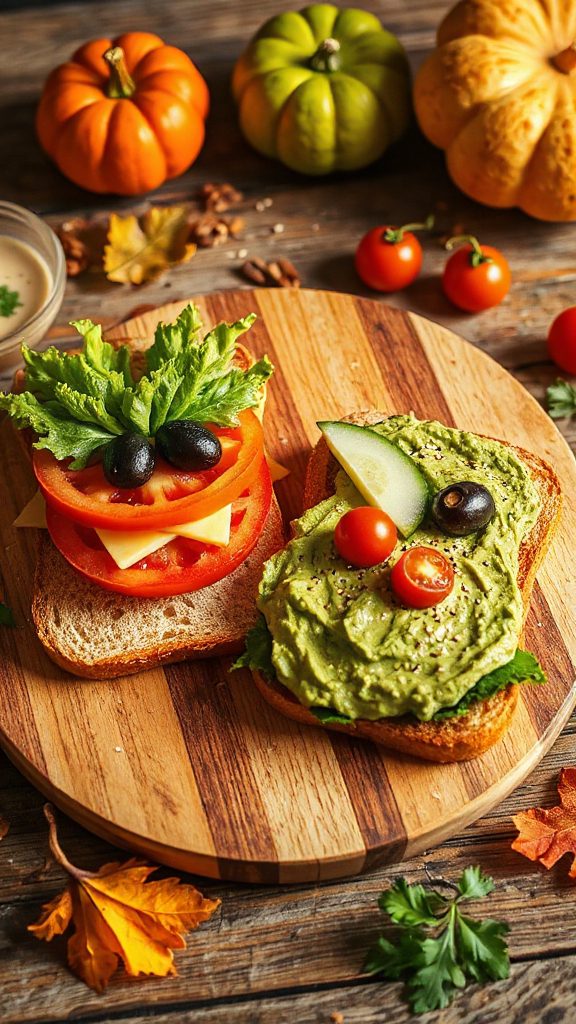 creative halloween monster sandwiches