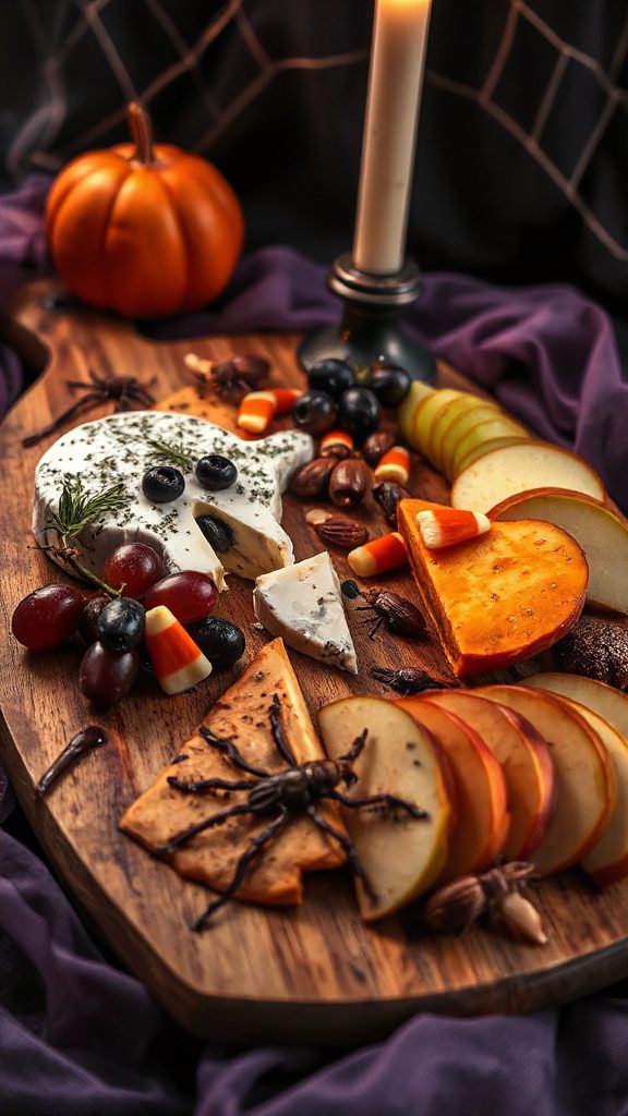 creepy crawly cheese platter