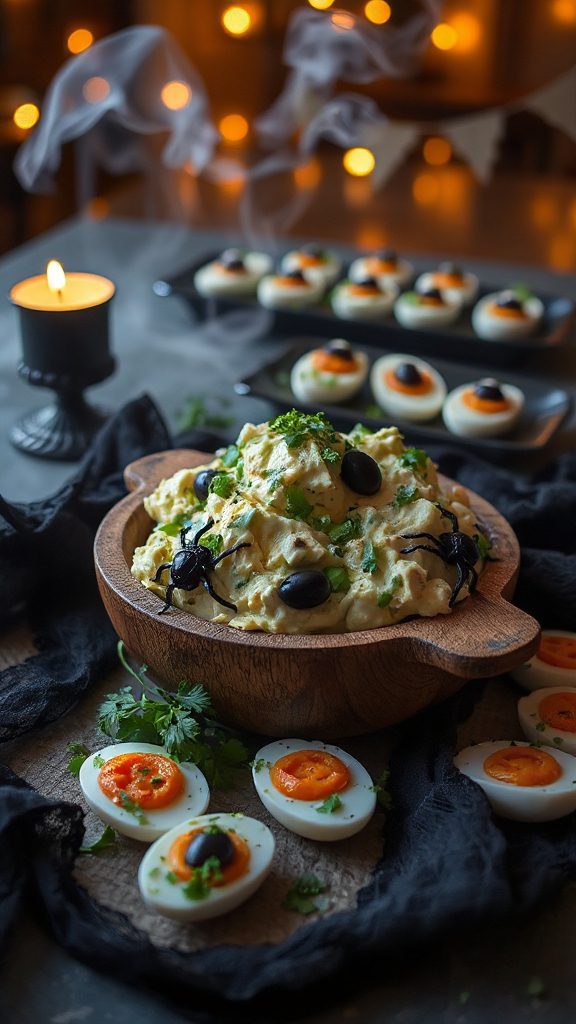 creepy crawly egg salad