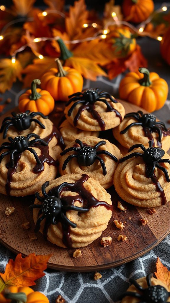creepy crawly halloween cookies