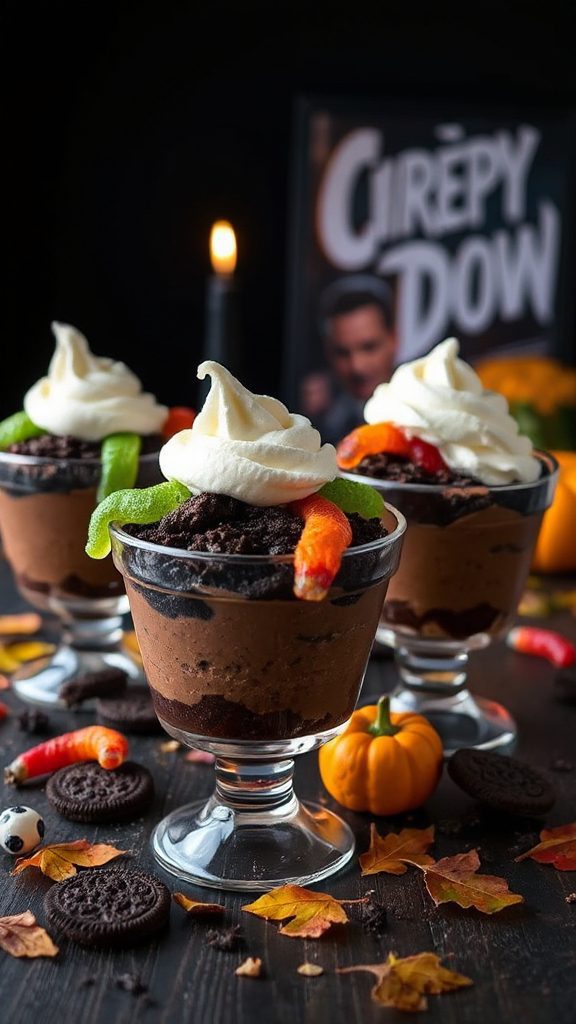 creepy crawly halloween dessert