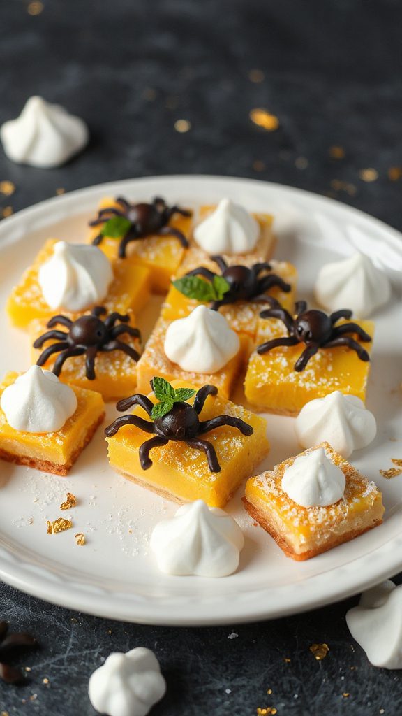 creepy crawly lemon bars