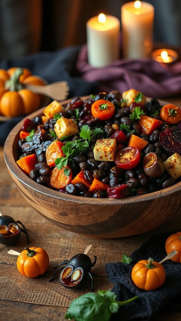 creepy crawly lentil salad