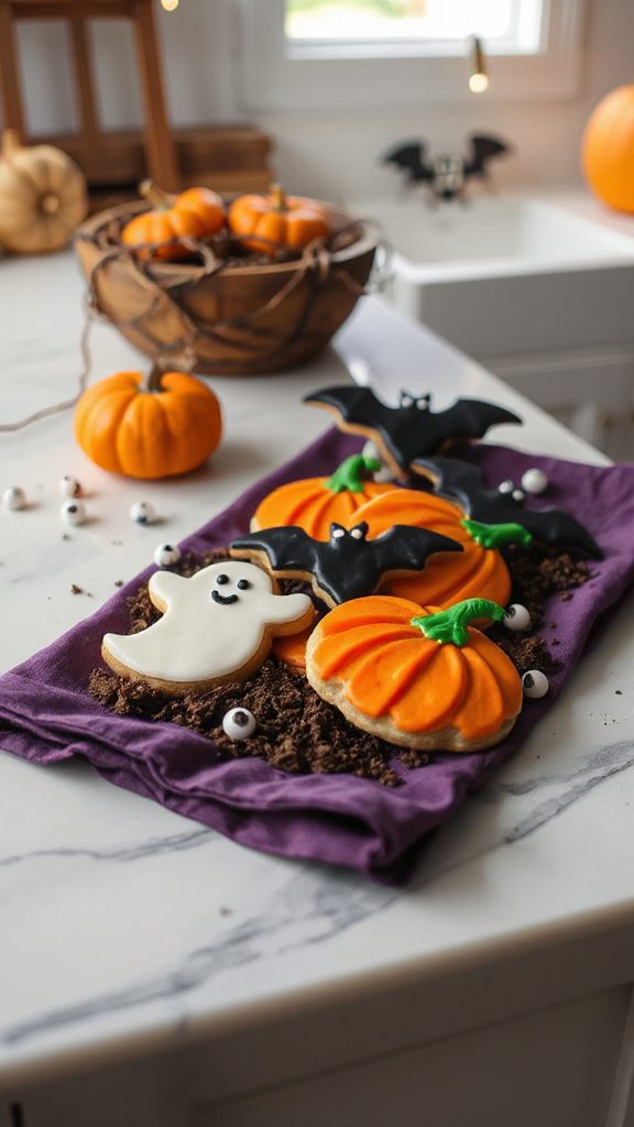 creepy crawly peanut butter cookies
