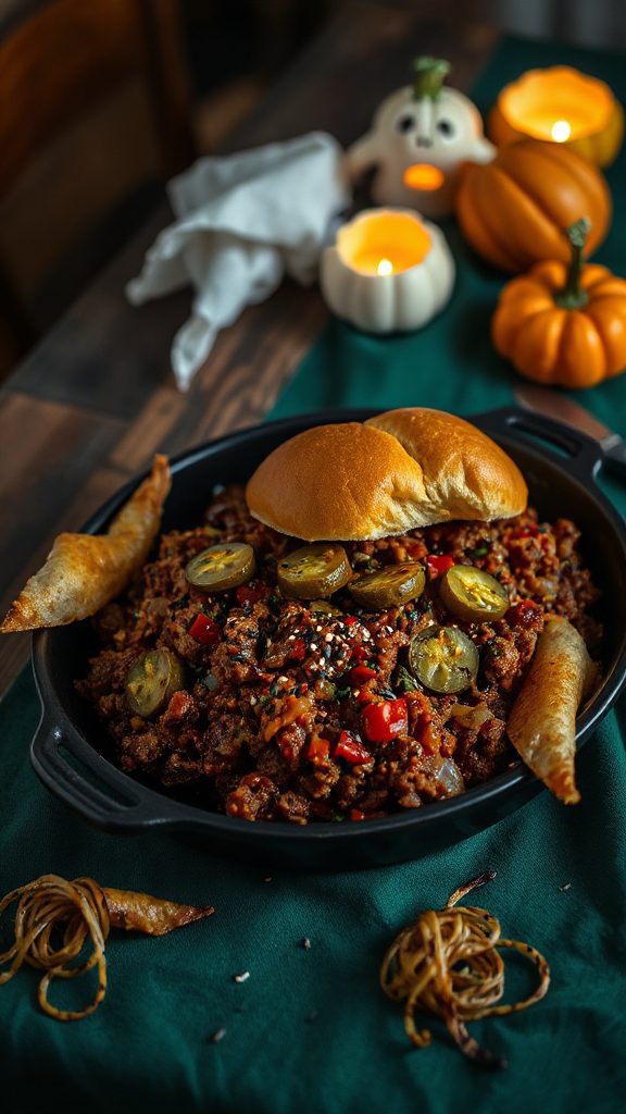creepy crawly sloppy joes