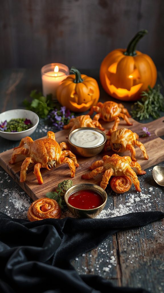 creepy crawly stuffed breads