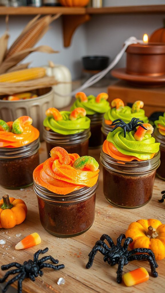 creepy cupcake jar treats