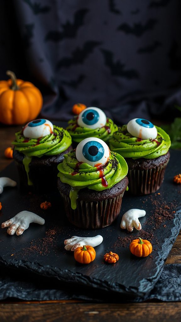 creepy eyeball cupcakes recipe