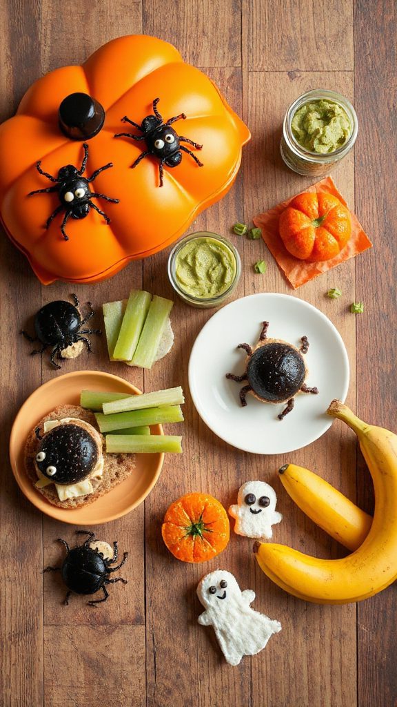 creepy halloween bug snacks