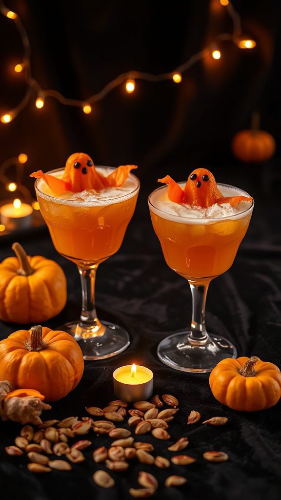 creepy halloween carrot mocktail