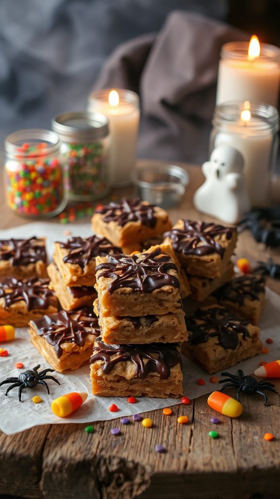 creepy halloween cookie bars