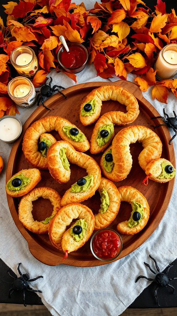 creepy halloween themed sandwiches