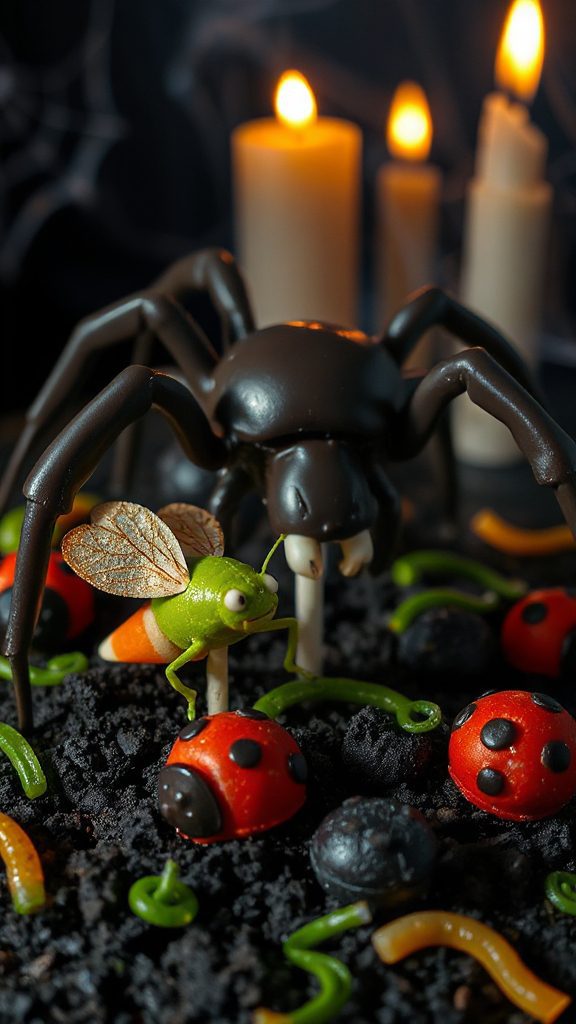 creepy insect cake pops
