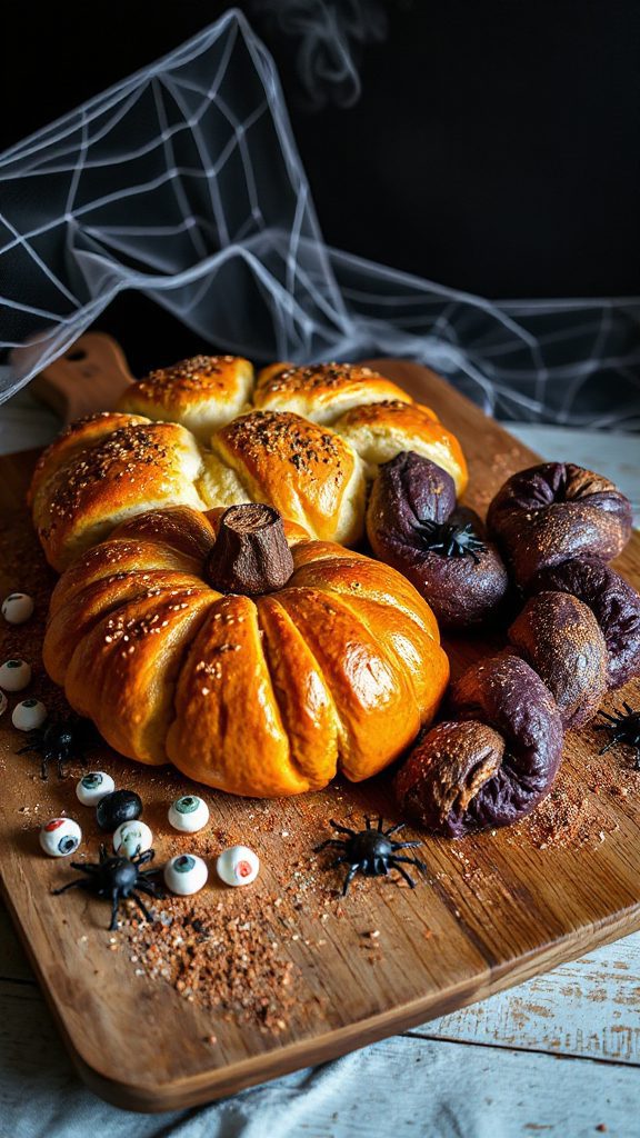 creepy pull apart halloween bread