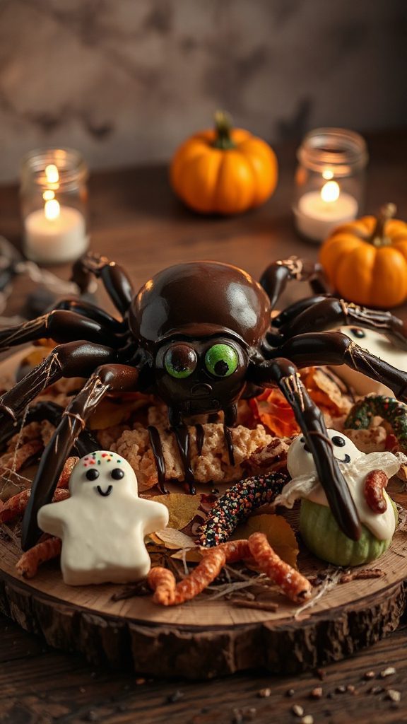 creepy spider rice krispies