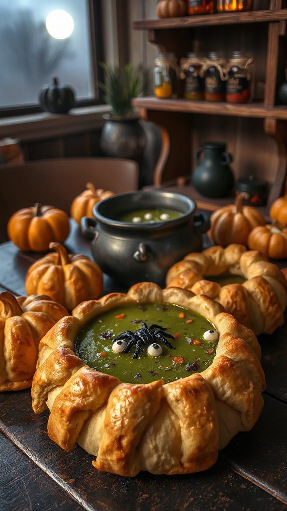 crescent roll soup bowls