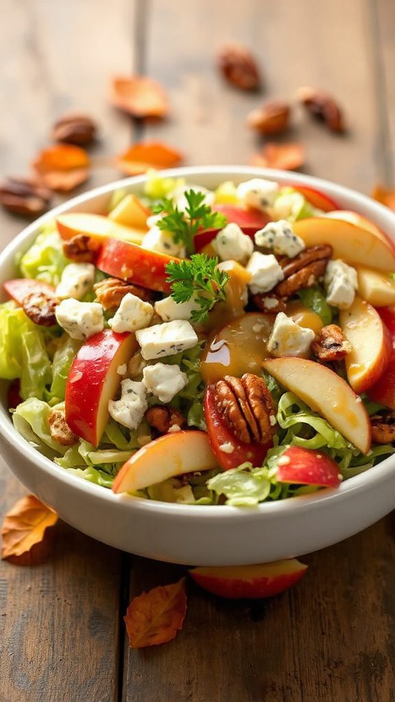 crisp apple blue cheese slaw