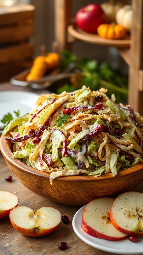 crisp apple cabbage salad