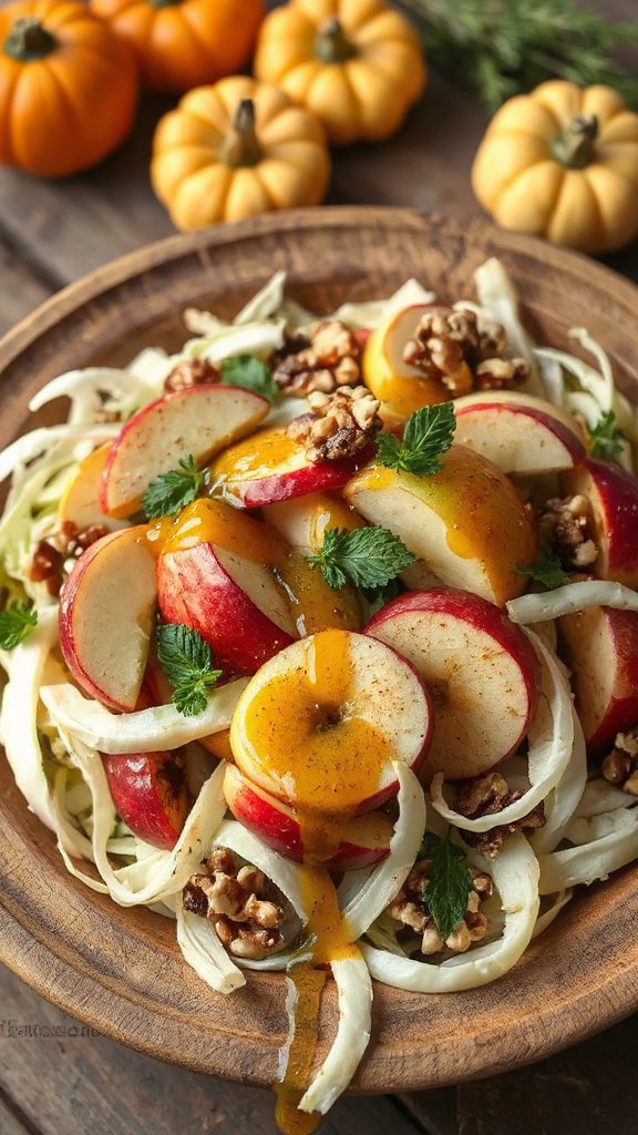 crisp apple fennel salad