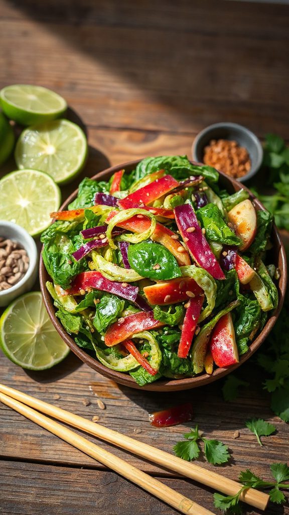 crisp asian apple slaw
