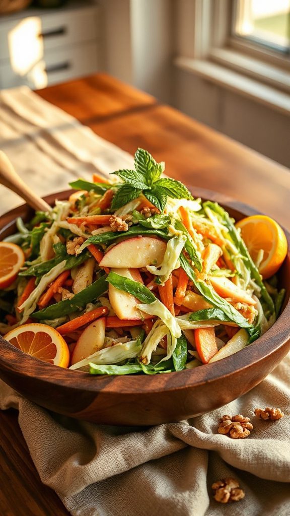 crisp citrus apple slaw