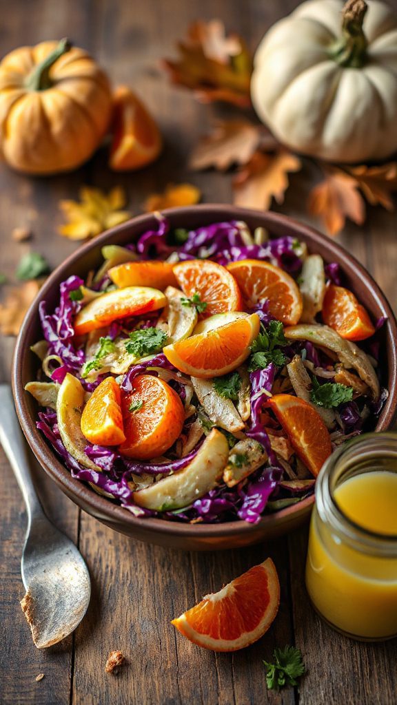 crisp citrus apple slaw