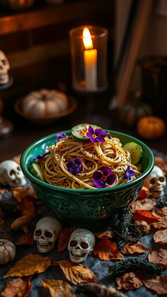 crisp halloween ramen salad