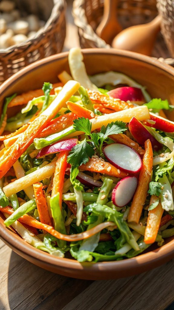 crisp sweet asian slaw