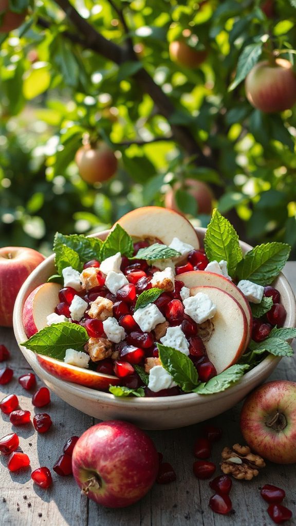 crisp tangy feta fruit salad