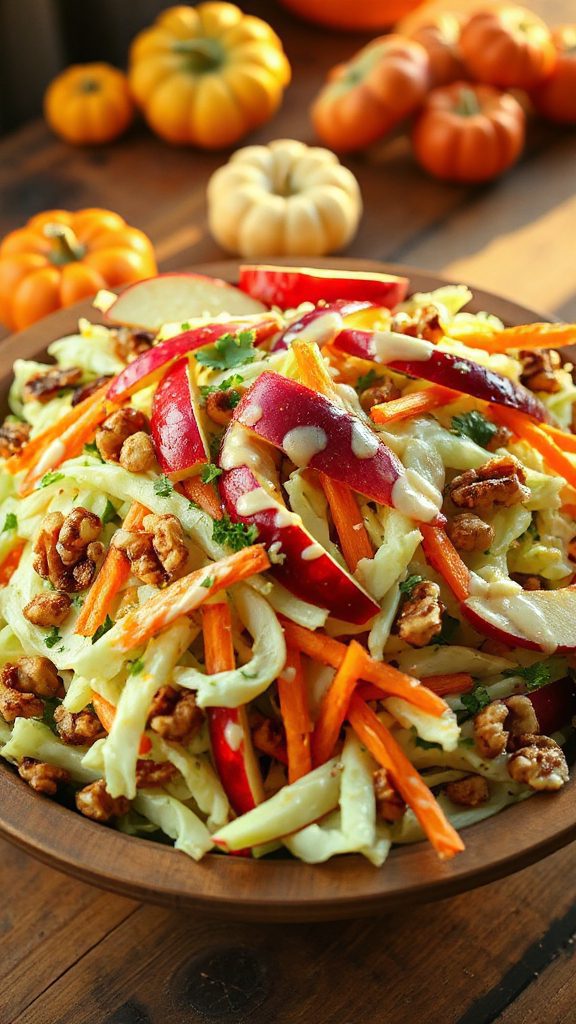 crispy apple cabbage salad