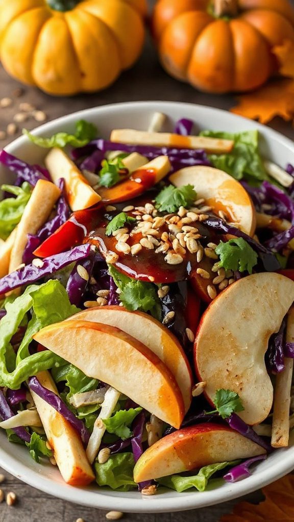 crispy apple cabbage slaw