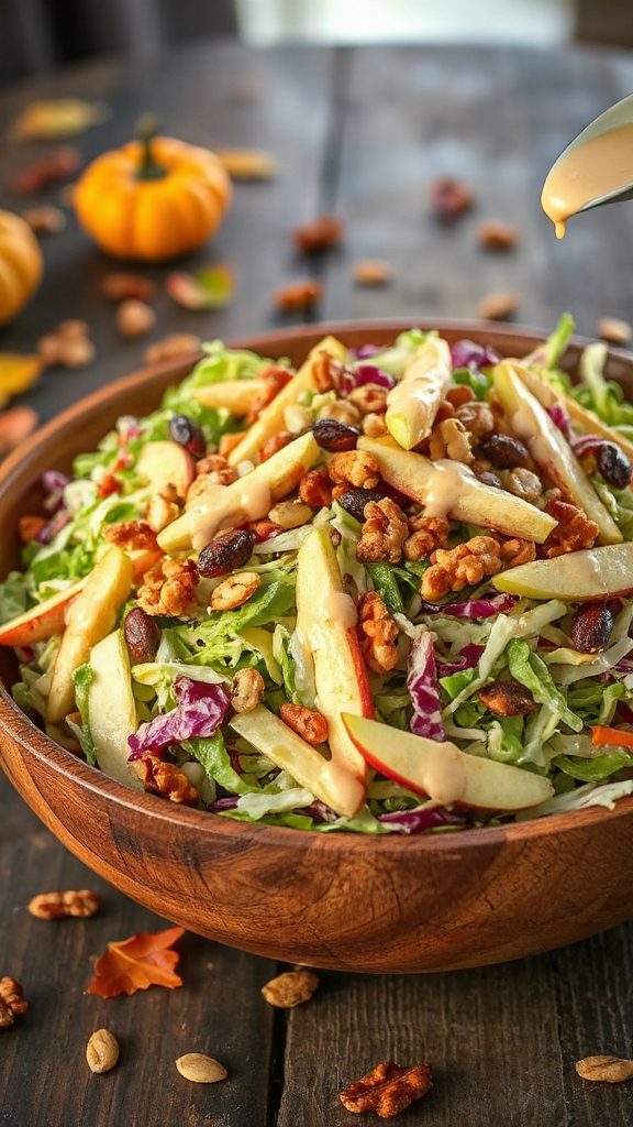 crispy apple cabbage slaw