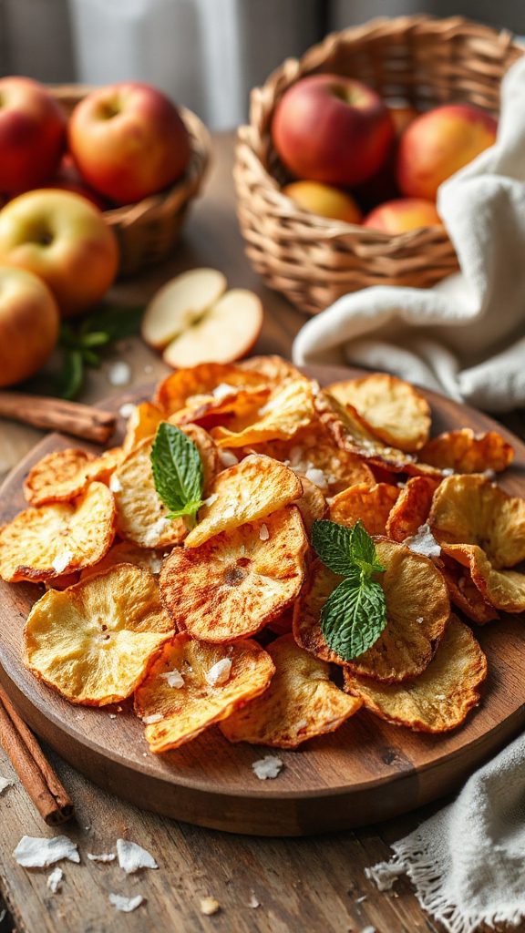 crispy apple coconut snack