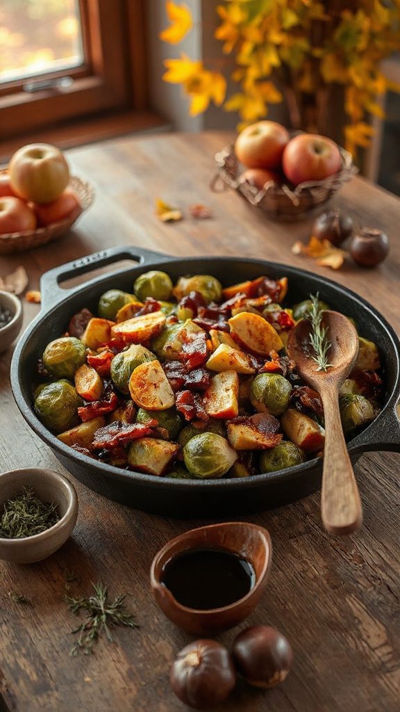crispy brussels sprouts delightfully combined