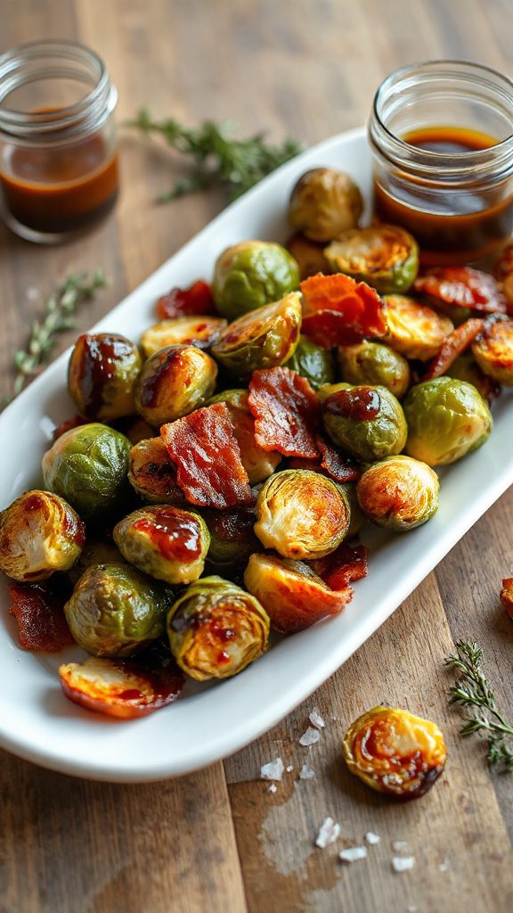 crispy brussels sprouts with bacon