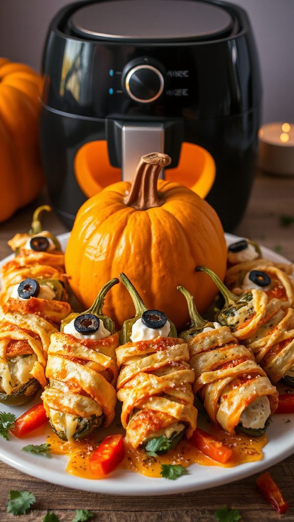 crispy cheesy mummy poppers