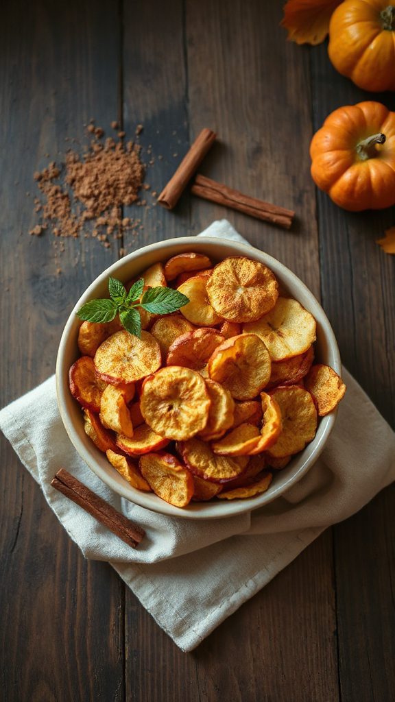 crispy cinnamon apple snacks