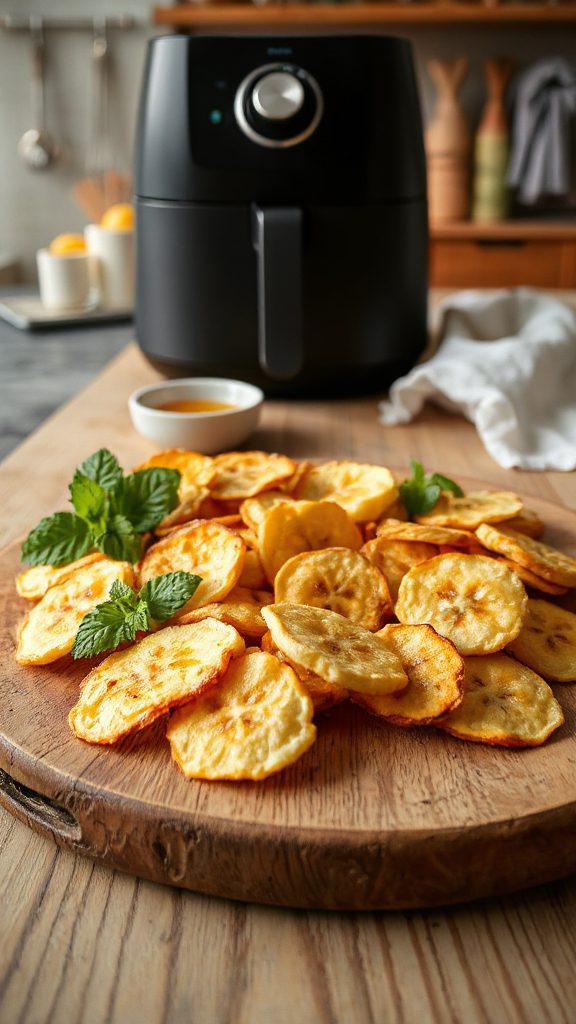crispy homemade banana chips