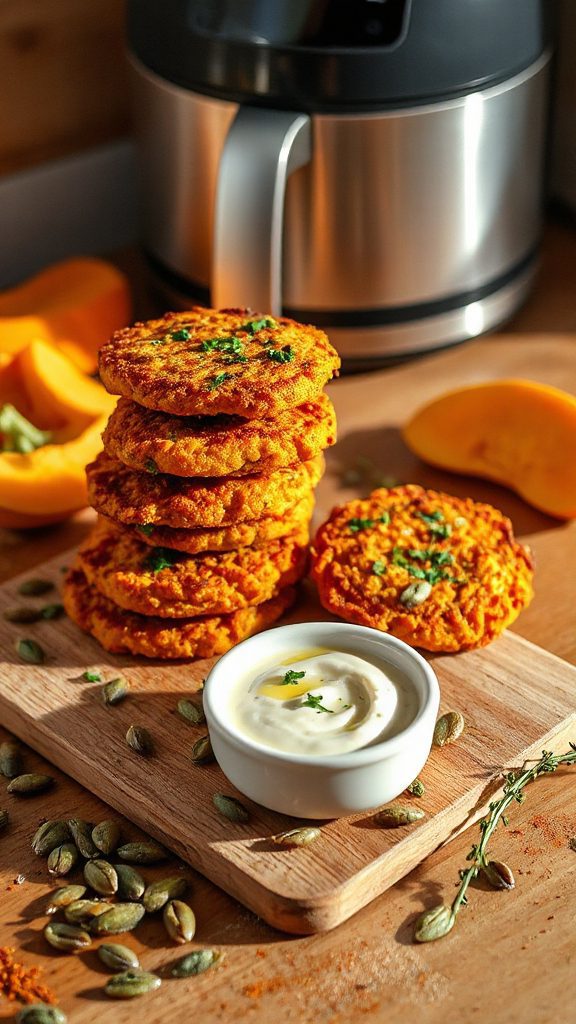 crispy savory pumpkin fritters