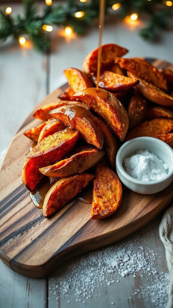 crispy spiced sweet potatoes